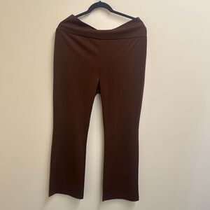 Elegant straight leg yoga style dress pants